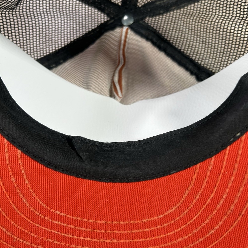 VTG 90s Massillon Tigers Snapback Hat Black Orange White Trucker Cap Made in USA - Picture 6 of 9